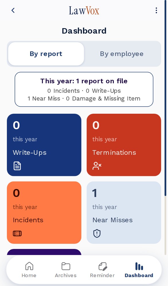 LawVox app screen